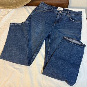 Reformation Dark Blue Straight Jeans